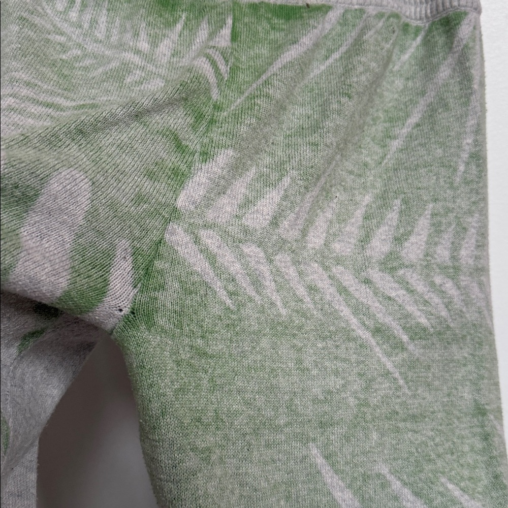 Minnie Rose Beverly Hills hotel Gray and Green Palm Print sweatpants - Picture 5 of 6
